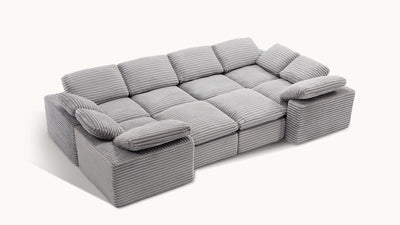 CLOUD 6 Seats U Shape Modular Compressed Sofa