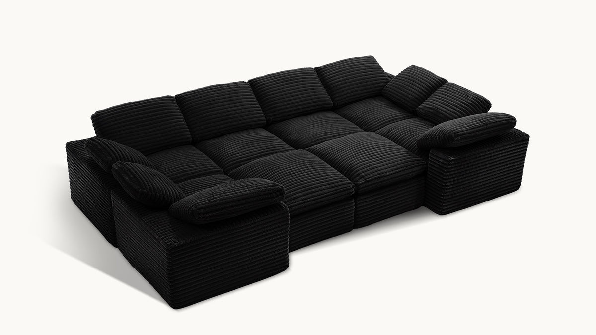 CLOUD 6 Seats U Shape Modular Compressed Sofa