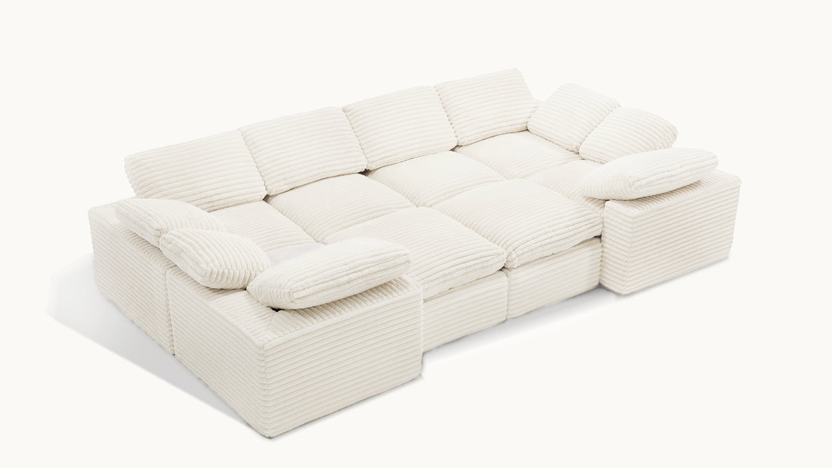 CLOUD 6 Seats U Shape Modular Compressed Sofa