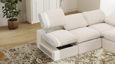 CLOUD 6 Seats U Shape Modular Compressed Sofa