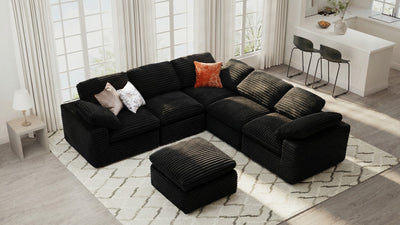 CLOUD 6 Seats U Shape Modular Compressed Sofa