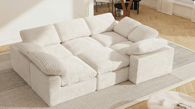 CLOUD 6 Seats U Shape Modular Compressed Sofa