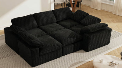 CLOUD 6 Seats U Shape Modular Compressed Sofa