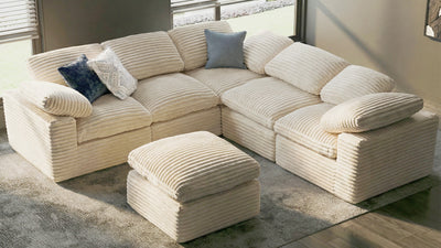 CLOUD 6 Seats U Shape Modular Compressed Sofa