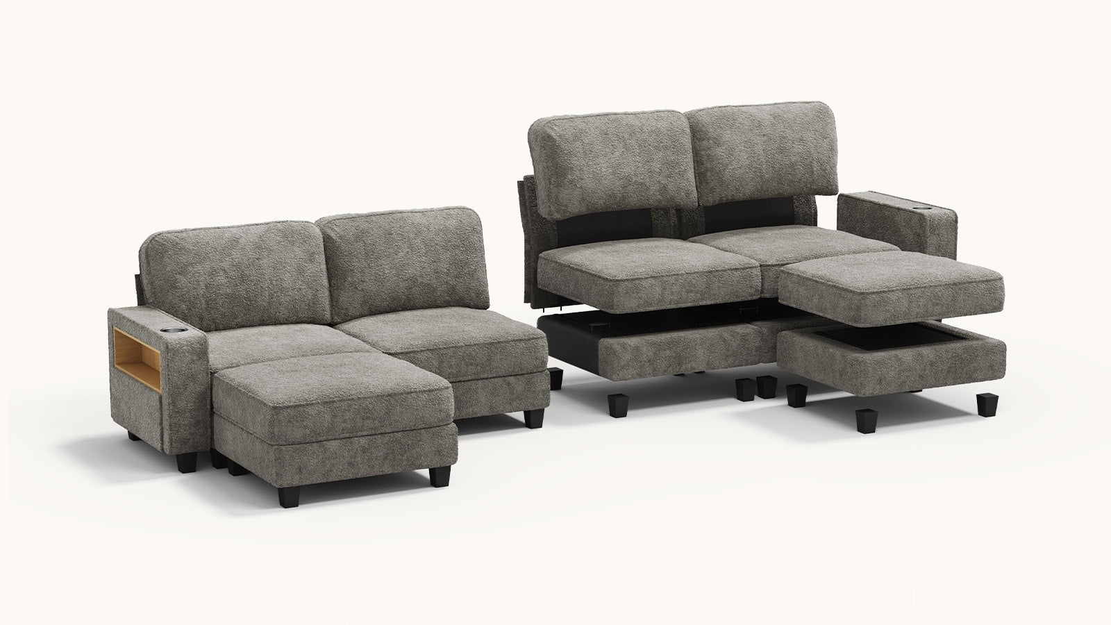 EMMA 4 Seats L Shape Modular Sofa
