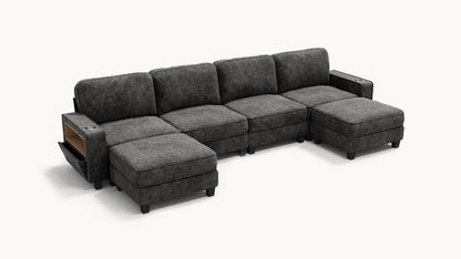 EMMA 4 Seats L Shape Modular Sofa