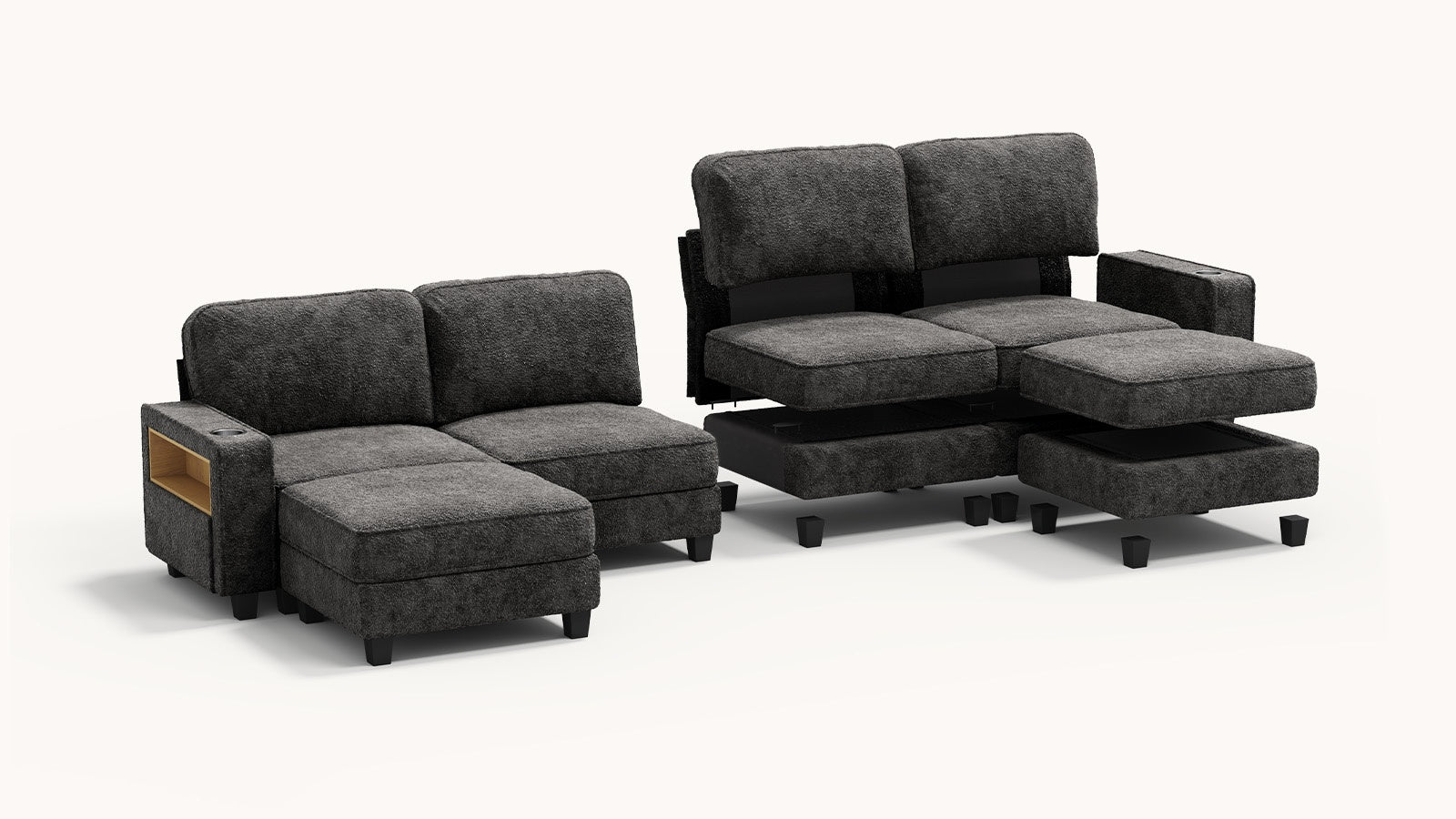 EMMA 4 Seats L Shape Modular Sofa
