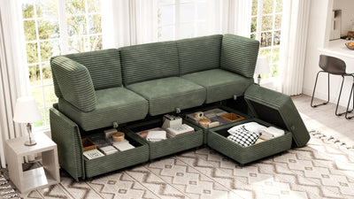 LITTLE HAWAII 4 Seats L Shape Modular Sofa