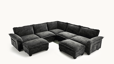 PANDA 7 Seats V Shape Modular Sofa
