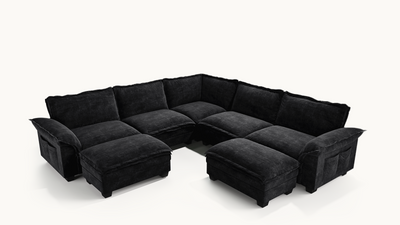 PANDA 7 Seats V Shape Modular Sofa