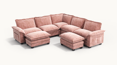 PANDA 7 Seats V Shape Modular Sofa