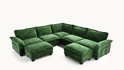 PANDA 7 Seats V Shape Modular Sofa
