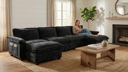 PANDA 4 Seats L Shape Modular Sofa