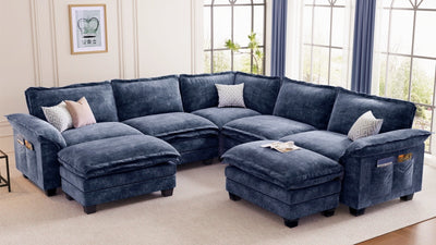 PANDA 7 Seats V Shape Modular Sofa