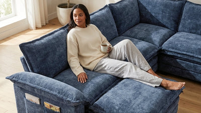 PANDA 7 Seats V Shape Modular Sofa