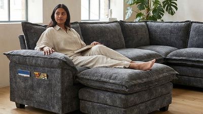 PANDA 7 Seats V Shape Modular Sofa