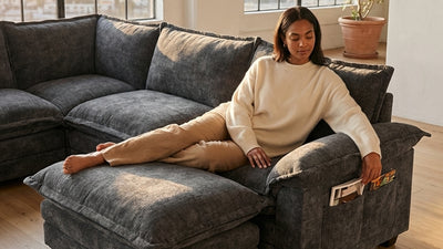 PANDA 7 Seats V Shape Modular Sofa