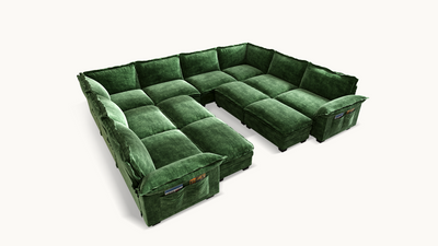 PANDA 7 Seats V Shape Modular Sofa