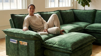PANDA 7 Seats V Shape Modular Sofa