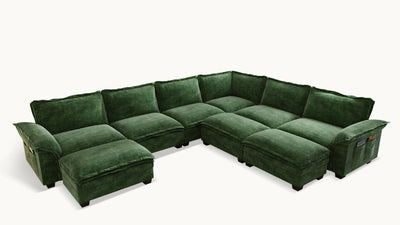 PANDA 7 Seats V Shape Modular Sofa