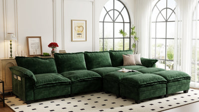 PANDA 7 Seats V Shape Modular Sofa