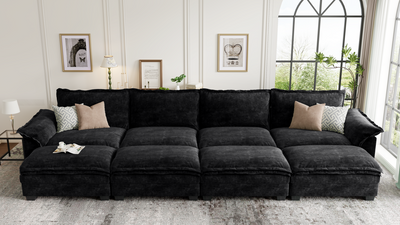 PANDA 7 Seats V Shape Modular Sofa