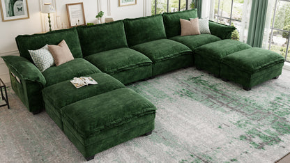 PANDA 7 Seats V Shape Modular Sofa