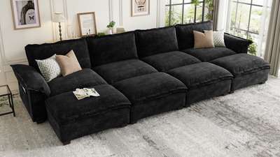PANDA 7 Seats V Shape Modular Sofa
