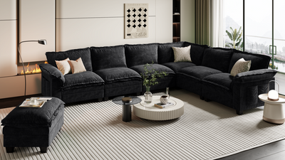 PANDA 7 Seats V Shape Modular Sofa