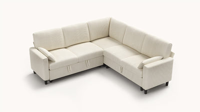PANDORA 6 Seats J Shape Sectional Sofa Bed
