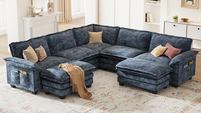 PANDA 7 Seats V Shape Modular Sofa