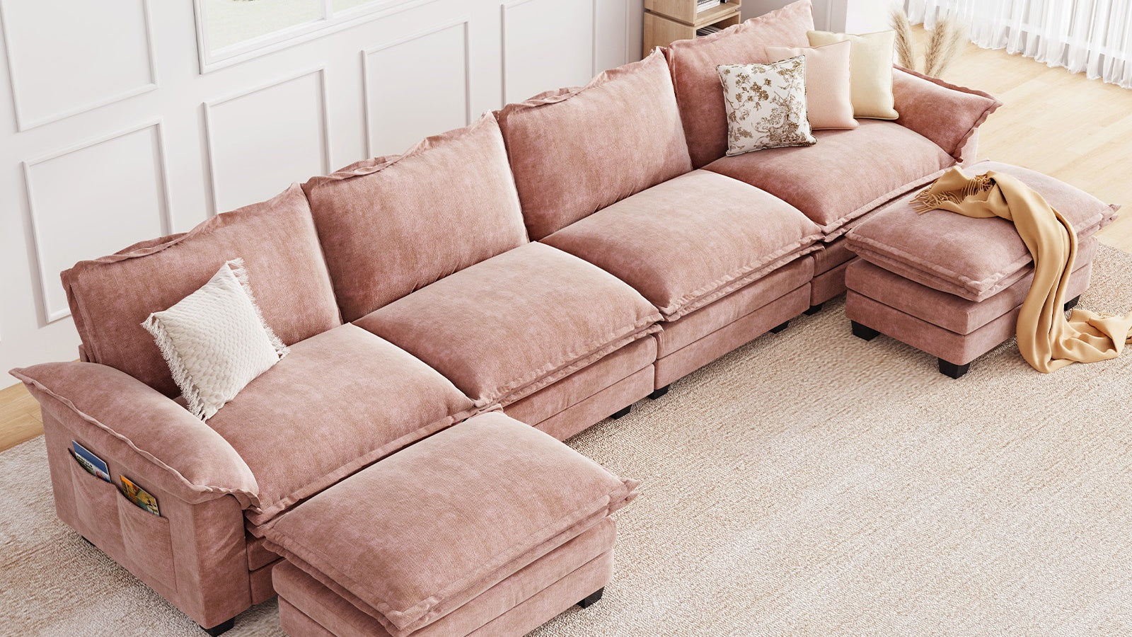 PANDA 4 Seats L Shape Modular Sofa