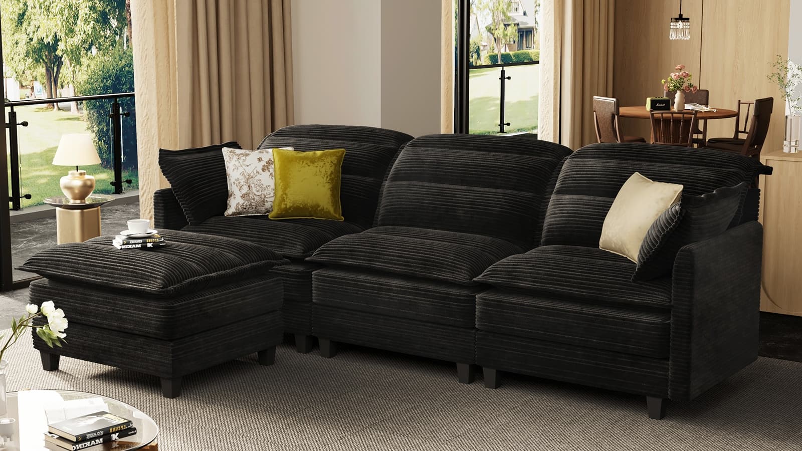 ALEX 7 Seats V Shape Modular Sofa