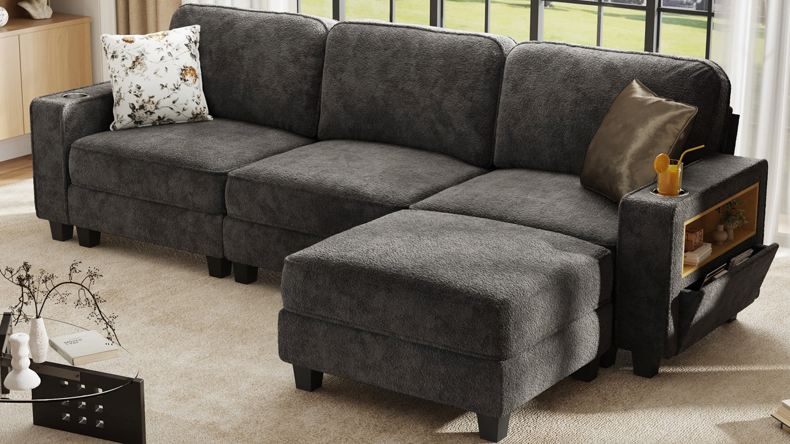 EMMA 4 Seats L Shape Modular Sofa