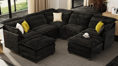 ALEX 7 Seats V Shape Modular Sofa