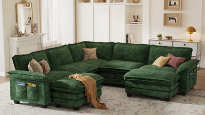 PANDA 7 Seats V Shape Modular Sofa