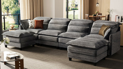 ALEX 7 Seats V Shape Modular Sofa