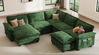 PANDA 7 Seats V Shape Modular Sofa