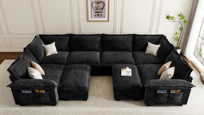 PANDA 7 Seats V Shape Modular Sofa