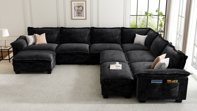PANDA 7 Seats V Shape Modular Sofa
