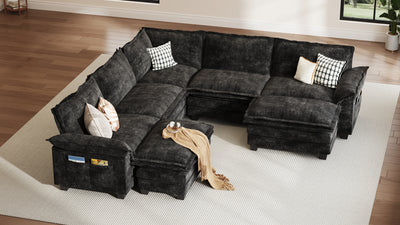 PANDA 7 Seats V Shape Modular Sofa
