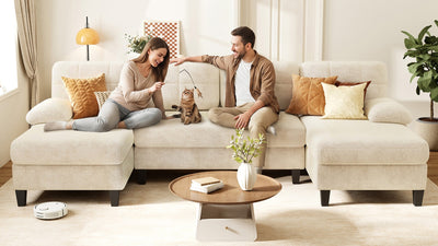 UNA 4 Seats U Shape Sectional Sofa