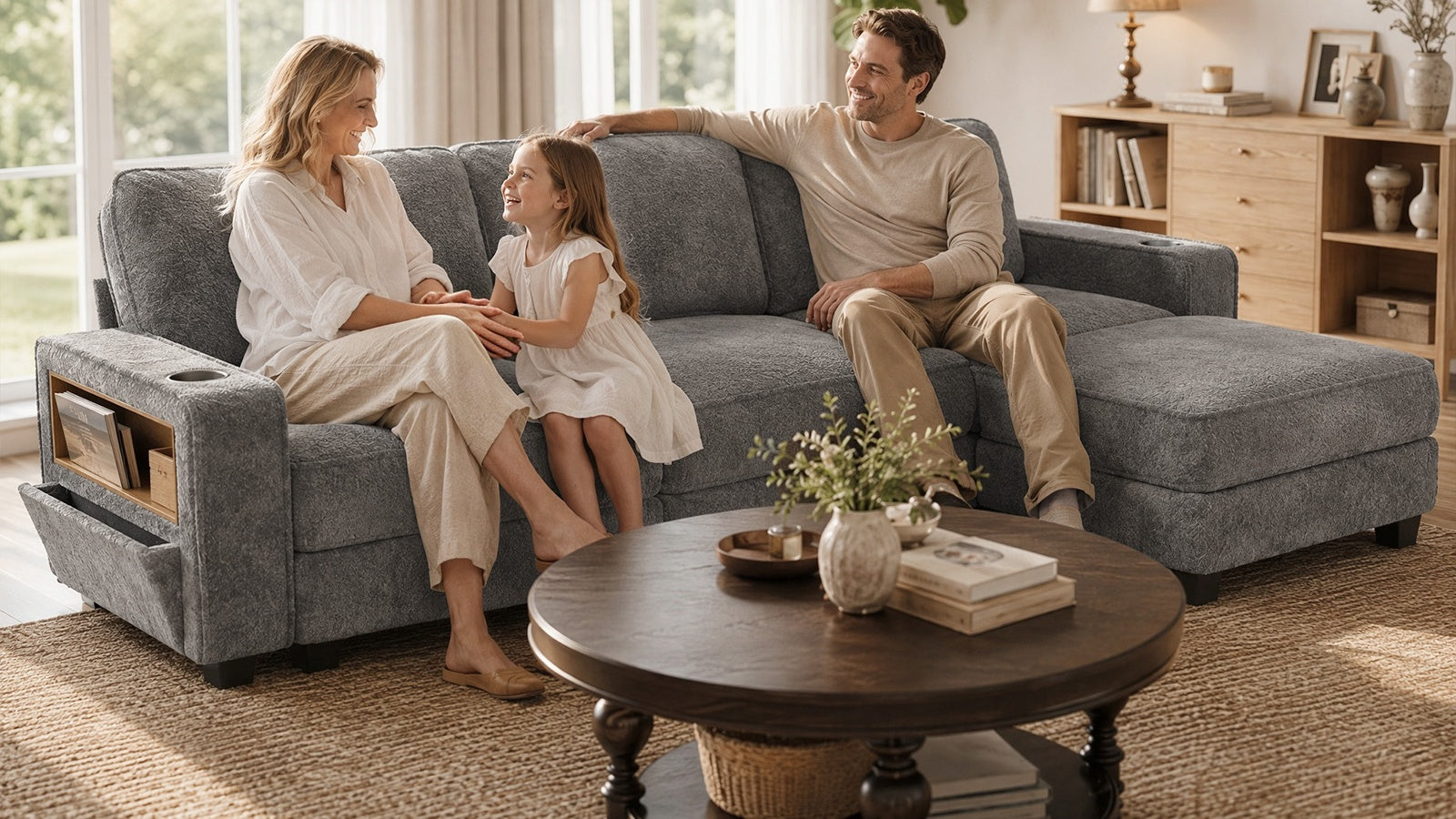 EMMA 4 Seats L Shape Modular Sofa