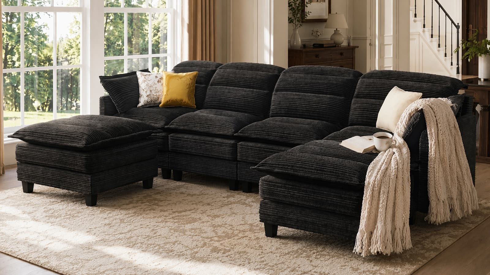 ALEX 7 Seats V Shape Modular Sofa