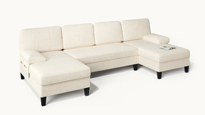 UNA 4 Seats U Shape Sectional Sofa