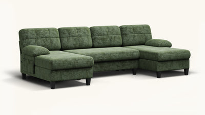 UNA 4 Seats U Shape Sectional Sofa