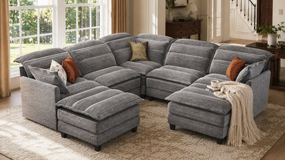 ALEX 7 Seats V Shape Modular Sofa
