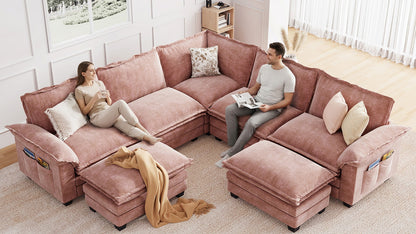 PANDA 7 Seats V Shape Modular Sofa