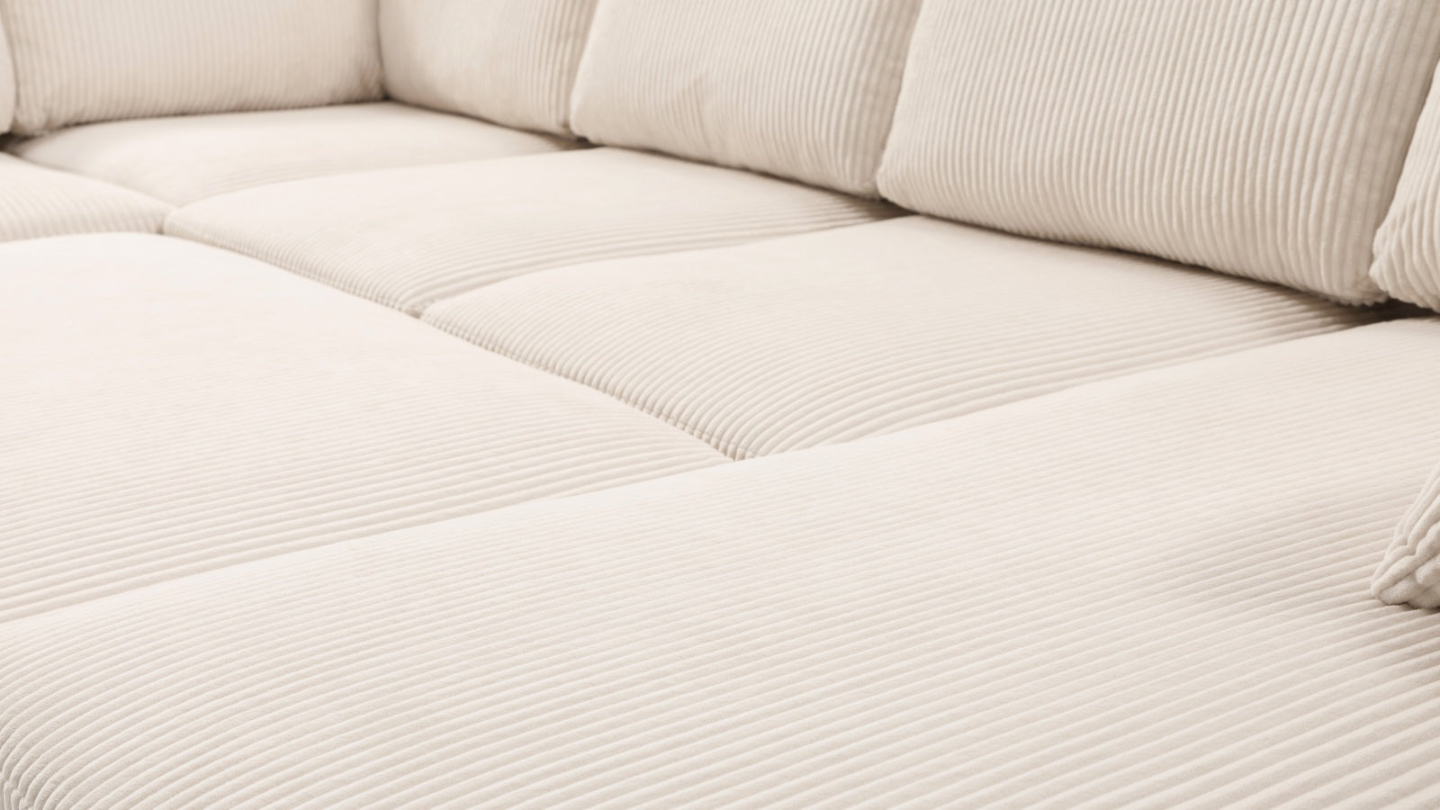 PANDORA 6 Seats J Shape Sectional Sofa Bed