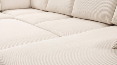 PANDORA 6 Seats J Shape Sectional Sofa Bed